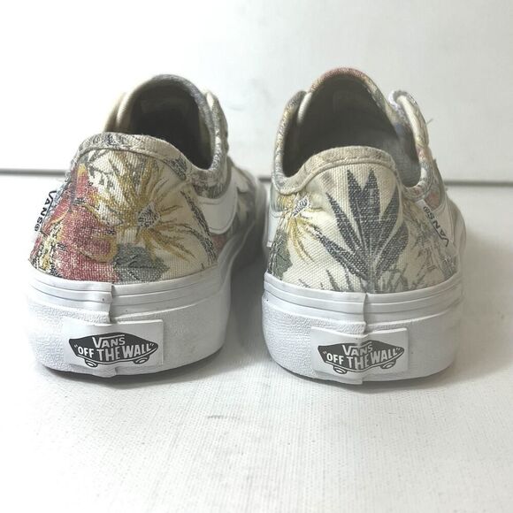 Vans UltraCush Skate Canvas Shoes Floral Glitter Shoelace Womens 5.5 Sneaker New - Picture 7 of 11